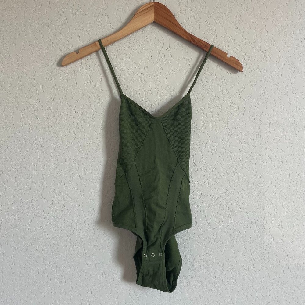 Anthropologie Green Bodysuit - XS